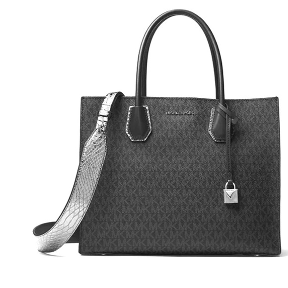 NWT Michael Kors Leather Snakeskin Guitar Strap - Picture 4 of 7